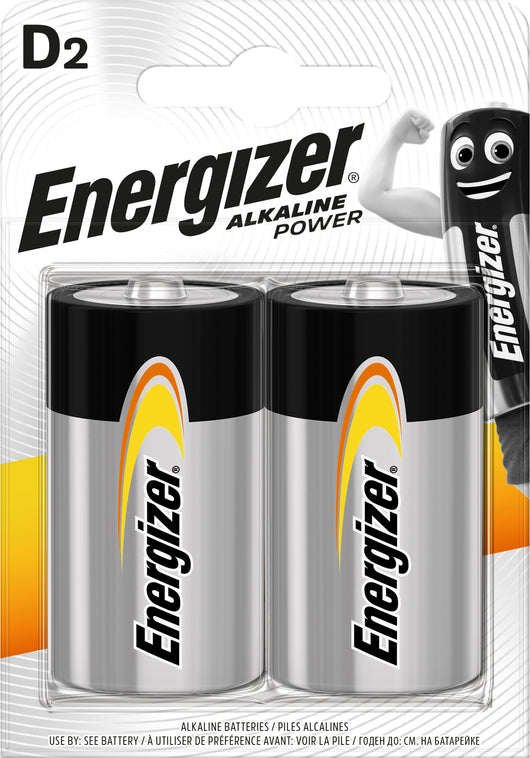 Energizer PILA ALCALINA SERIE ALKALINE POWER TORCIA 1,5V 2 PZ. 6.00 confezioni