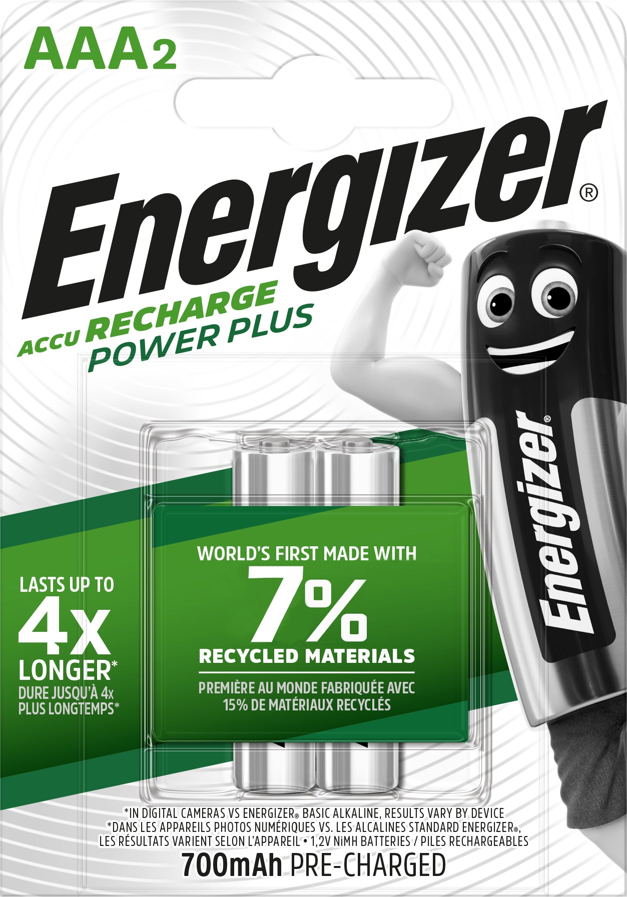 Energizer PILA RICARICABILE POWER PLUS MINISTILO 2 PZ.