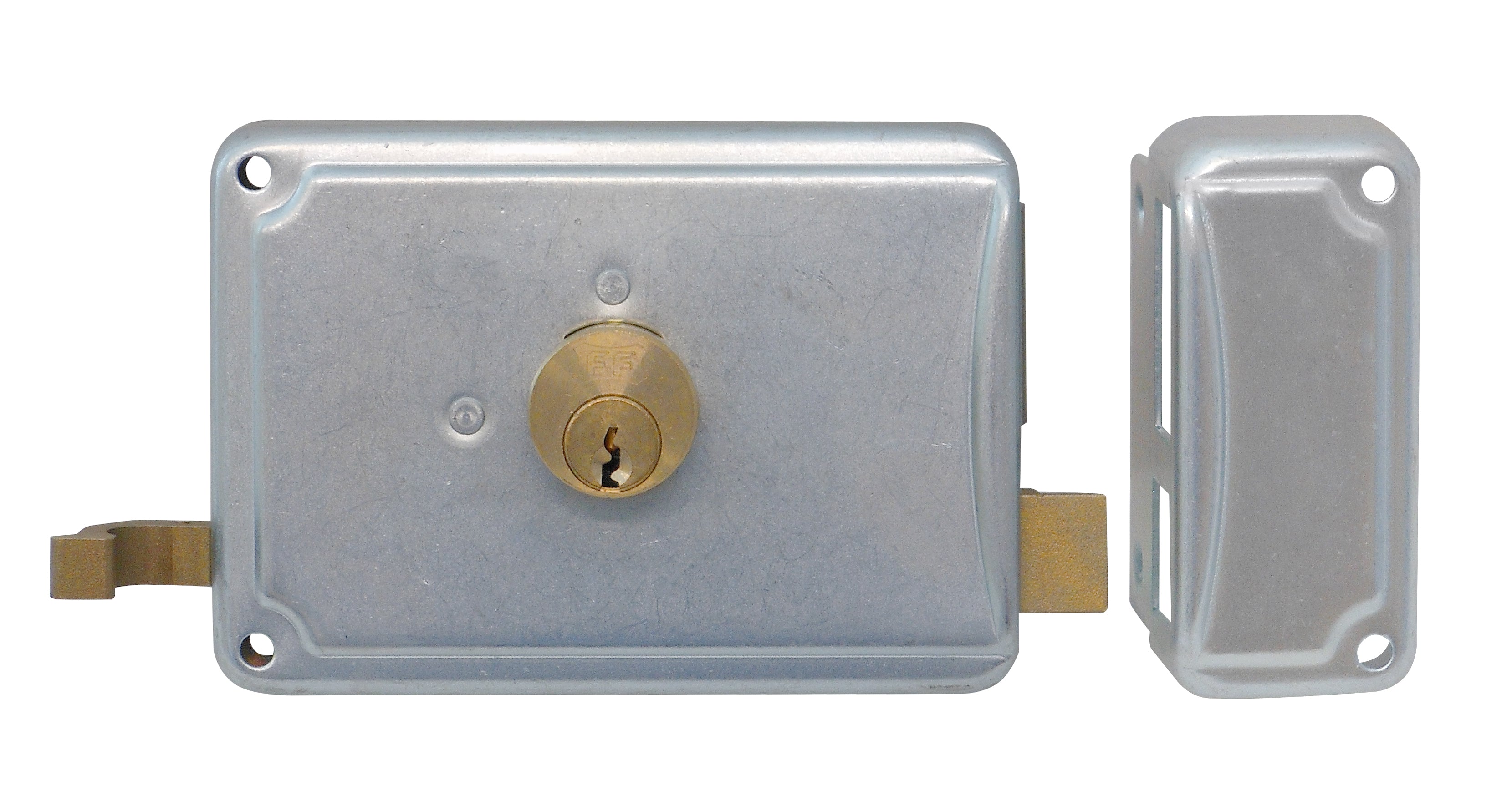 F.lli Facchinetti SERRATURA FERRO APPL. 2M+S ZINCATA Art. P27 E.70 Sx