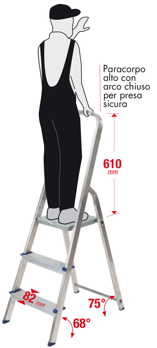 Facal SCALA IN ALLUMINIO ALFA 7 gradini
