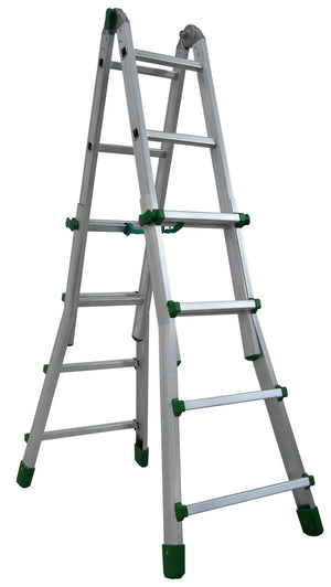Facal SCALA TELESCOPICA IN ALLUMINIO EUROBRIKO Gradini n°3+4 H max cm. 344
