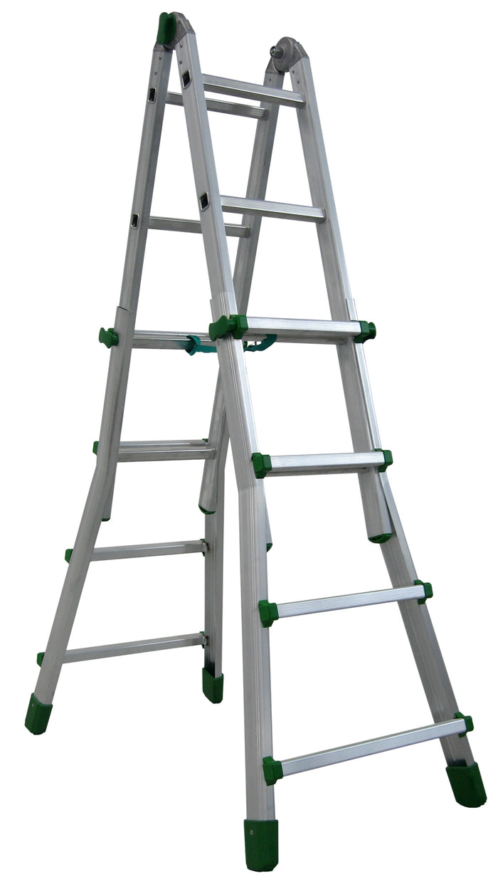 Facal SCALA TELESCOPICA IN ALLUMINIO EUROBRIKO Gradini n°3+4 H max cm. 344