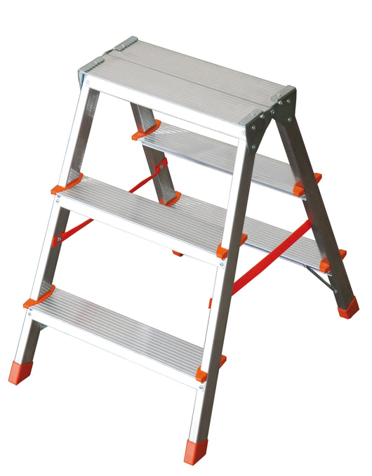 Facal SGABELLO IN ALLUMINIO FILO doppia salita 3 gradini