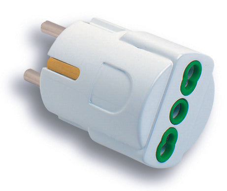 Fanton ADATTATORE SEMPLICE 2P+T spina schuko/presa 10/16A 5.00 pz
