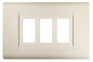 Feb Elettrica PLACCA CLICK  col. Bianco 3 posti