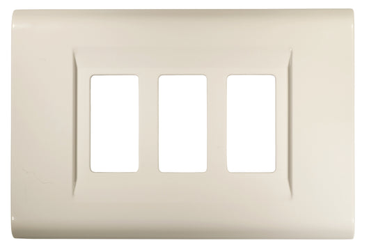 Feb Elettrica PLACCA CLICK  col. Bianco 3 posti