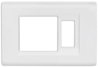 Feb Elettrica PLACCA CLICK PER SCHUKO+1 P col. Bianco 50.00 pz