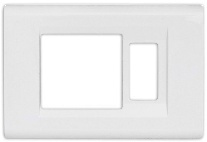 Feb Elettrica PLACCA CLICK PER SCHUKO+1 P col. Bianco 50.00 pz