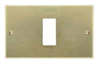 Feb Elettrica PLACCA IN ALLUMINIO  col. Champagne 1 posto 50.00 pz