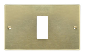 Feb Elettrica PLACCA IN ALLUMINIO  col. Champagne 1 posto 50.00 pz