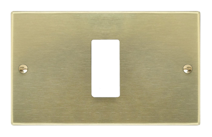 Feb Elettrica PLACCA IN ALLUMINIO  col. Champagne 1 posto 50.00 pz