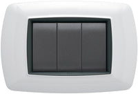 Feb Elettrica PLACCA LIFE Col. Bianco 3 posti 20.00 pz