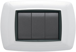 Feb Elettrica PLACCA LIFE Col. Bianco 3 posti 20.00 pz