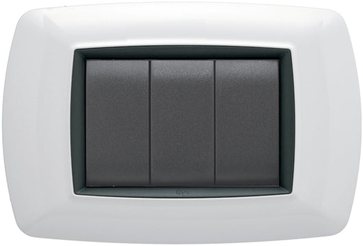 Feb Elettrica PLACCA LIFE Col. Bianco 3 posti 20.00 pz