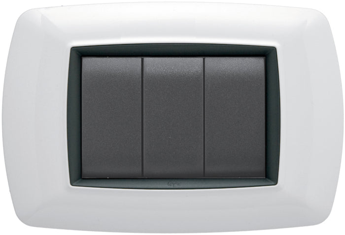 Feb Elettrica PLACCA LIFE Col. Bianco 3 posti 20.00 pz