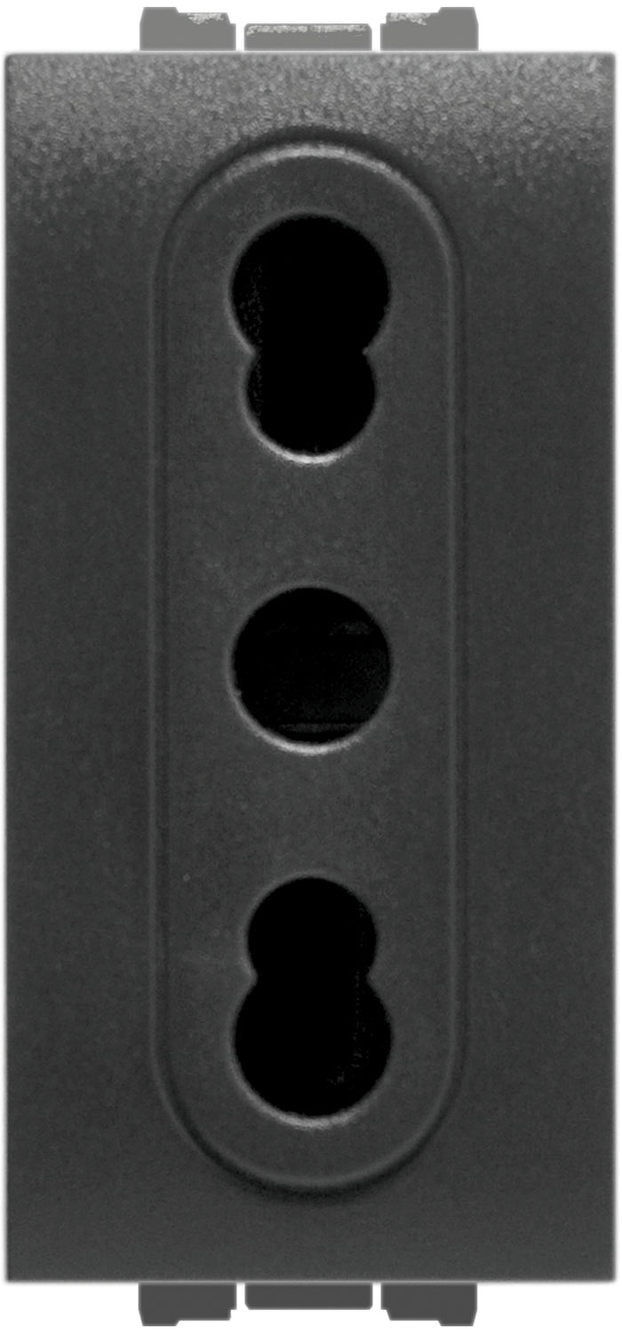 Feb Elettrica PRESA BIVALENTE DI SICUREZZA 2P+T  10-16A Col. Antracite 20.00 pz