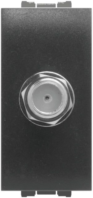 Feb Elettrica PRESA SATELLITARE CONNETTORE TIPO F Col. Antracite 10.00 pz