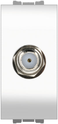 Feb Elettrica PRESA SATELLITARE CONNETTORE TIPO F Col. Bianco 10.00 pz