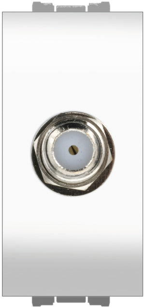 Feb Elettrica PRESA SATELLITARE CONNETTORE TIPO F Col. Bianco 10.00 pz