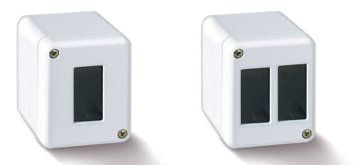 Feb Elettrica SCATOLA DA PARETE PER CANALINA col. Bianco 1 posto