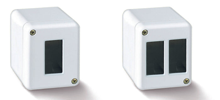 Feb Elettrica SCATOLA DA PARETE PER CANALINA col. Bianco 1 posto