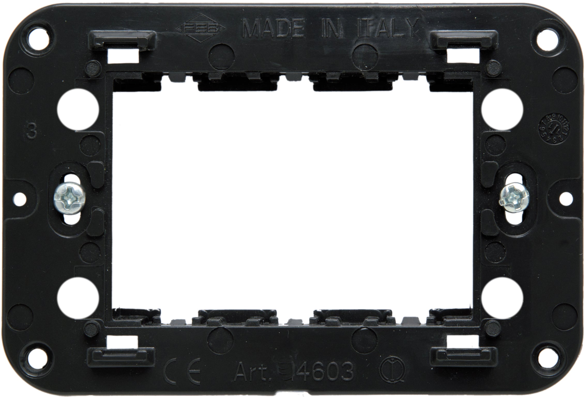 Feb Elettrica SUPPORTO 3 POSTI con viti