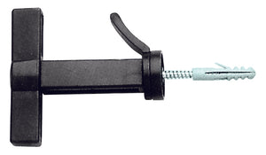 FERMAIMPOSTE A SCATTO NERO A FARFALLA VITE + TASSELLO 25.00 pz