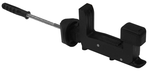 FERMAIMPOSTE A SCATTO NERO VITE MM.120 + TASSELLO 25.00 pz