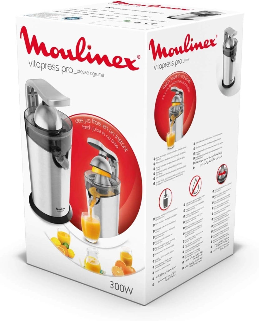 Moulinex Vitapress Pro spremiagrumi elettrico 300 W Acciaio inossidabile