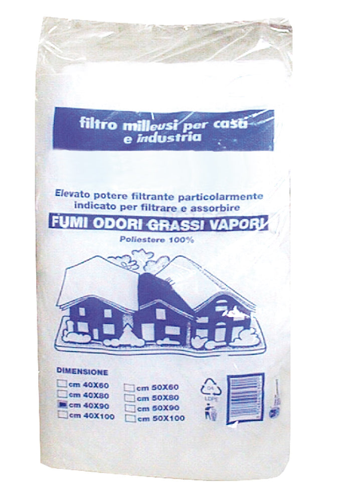 FILTRO PER CAPPA  cm. 40x90 25.00 pz