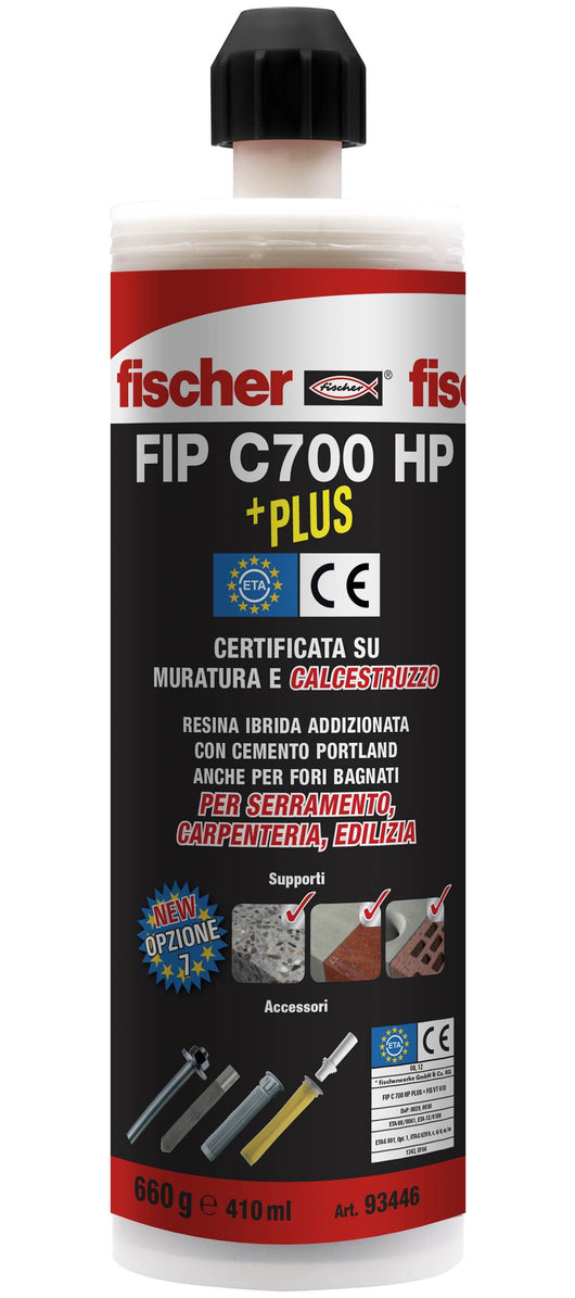 Fischer ANCORANTE CHIMICO FIP C700 HP PLUS CARTUCCIA  ml. 410 12.00 pz