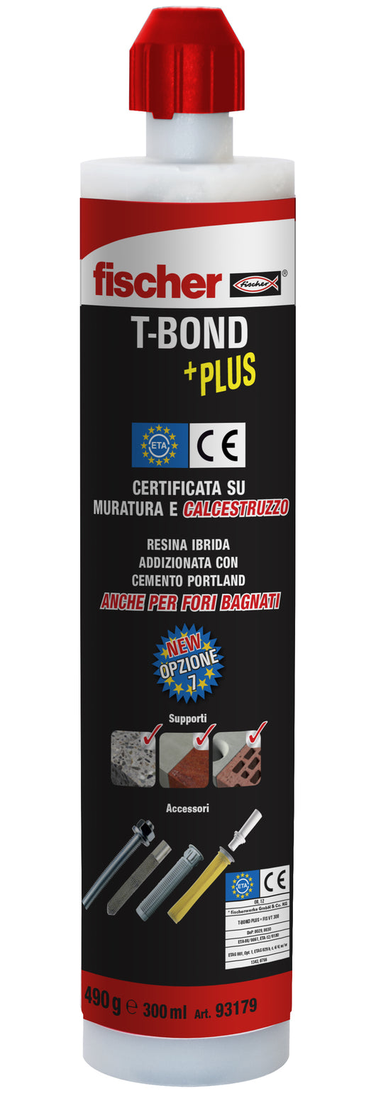 Fischer ANCORANTE CHIMICO T-BOND PLUS CARTUCCIA  ml. 300 12.00 pz