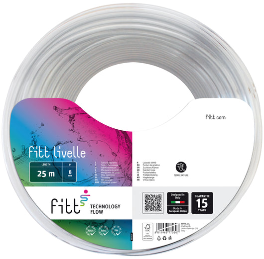 Fitt TUBO LIVELLE + ACCESSORI  Ø mm. 8 (mt. 25)