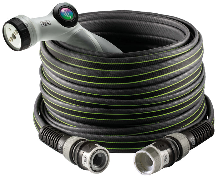 Fitt TUBO PER GIARDINAGGIO FITT FORCE NTS mis.5/8 x mt.30 CON PISTOLA COL. GREY/LIME