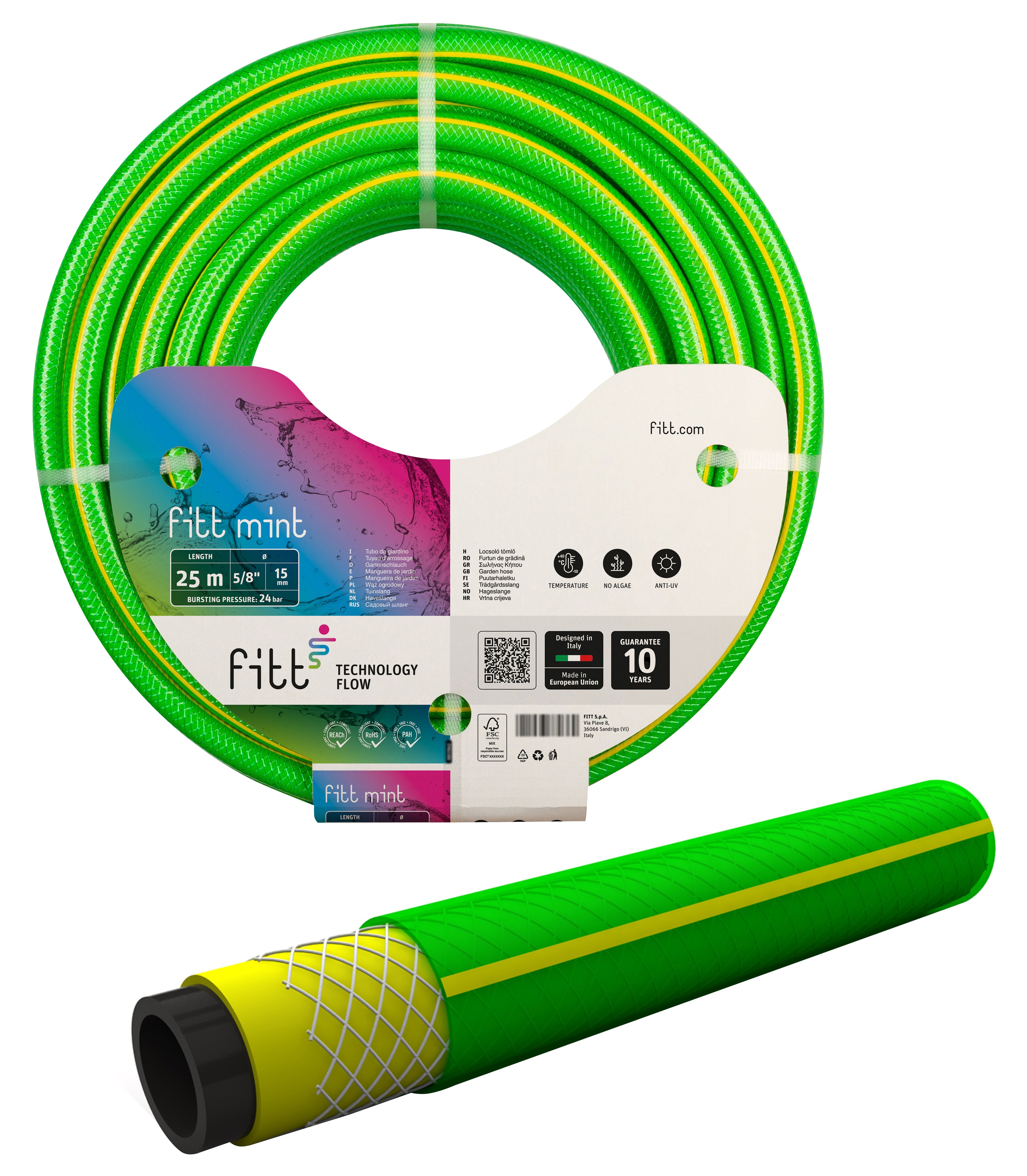 Fitt TUBO PER GIARDINAGGIO MINT Ø mm. 15 (mt. 25)
