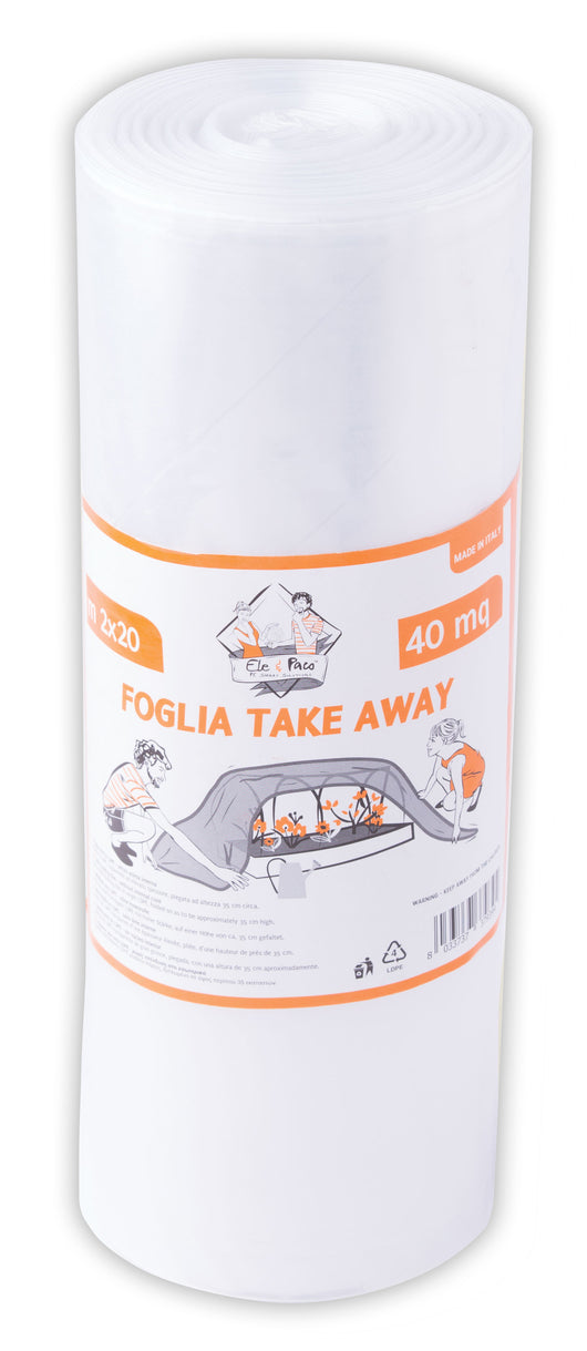 FOGLIA NEUTRA IN POLIETILENE altezza mt.4 lunghezza. mt. 10 6.00 rotoli