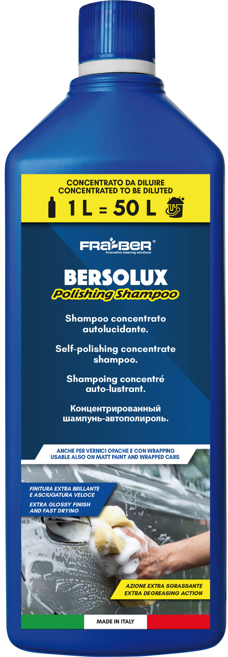 Fra-ber SHAMPOO CONCENTRATO AUTOLUCIDANTE ''BERSOLUX'' Lt. 1