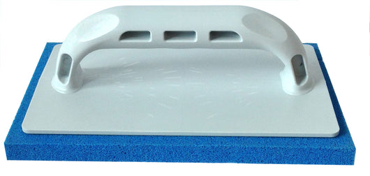 FRATTAZZO IN GOMMA MANICO IN PLASTICA Col. Blu (a grana fine) cm. 10x24