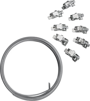 Friulsider KIT NASTRO A FASCETTA W2 mm. 9x3 mt. + 8 GANCI