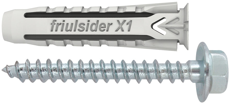 Friulsider TASSELLO UNIVERSALE X1 EVO CON TIRAFONDO  50 PZ. mm. 12x60