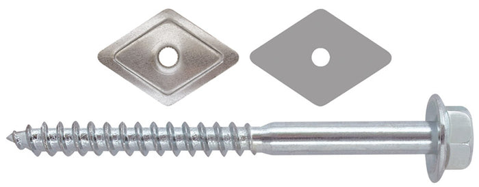 Friulsider VITE MORDENTE ZINCATA PER LEGNO TE CON RONDELLA  mm. 6x 50