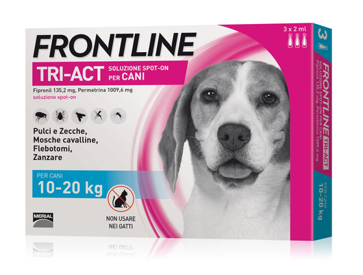 Frontline ANTIPARASSITARIO TRI-ACT   per cani 10÷20 kg. (cf. 3 pipette)