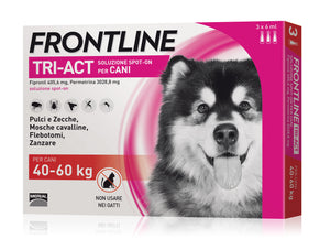 Frontline ANTIPARASSITARIO TRI-ACT   per cani 40÷60 kg. (cf. 3 pipette)