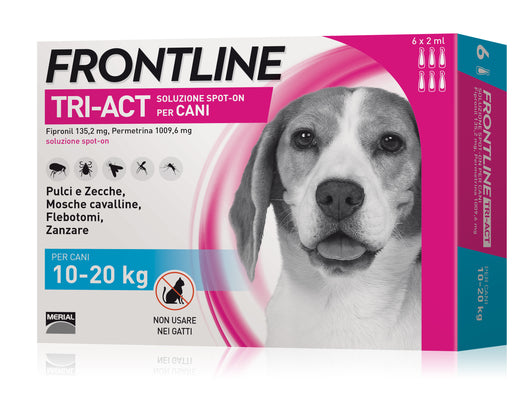 Frontline ANTIPARASSITARIO TRI-ACT per cani 10÷20 kg. (cf. 6 pipette)