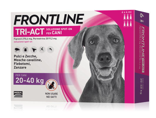 Frontline ANTIPARASSITARIO TRI-ACT per cani 20÷40 kg. (cf. 6 pipette)