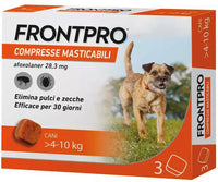 Frontpro ANTIPARASSITARIO COMPRESSA MASTICABILE per cani  4÷10 kg. (cf. 3 compresse da 28,3 mg.)