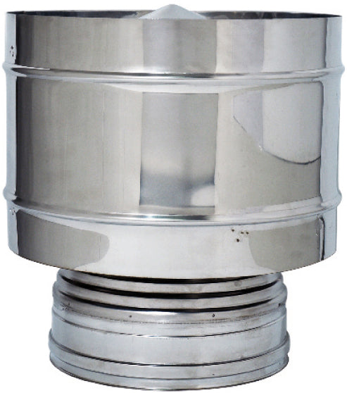 FUMAIOLO FISSO ANTIVENTO DOPPIA PARETE Ø interno/esterno cm. 8/13