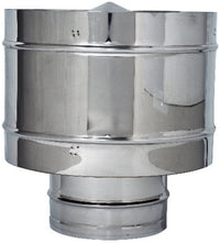 FUMAIOLO FISSO ANTIVENTO INOX Tondo (attacco maschio) Ø cm.15