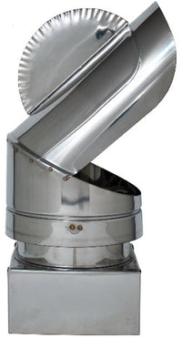 FUMAIOLO GIREVOLE PAPPAGALLO ZINCATO Quadrato cm. 25x25