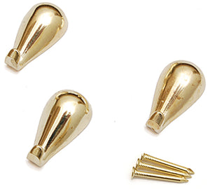 GANCETTO PER QUADRI GOCCIA 3 PZ.  col. Oro lucido 12.00 confezioni